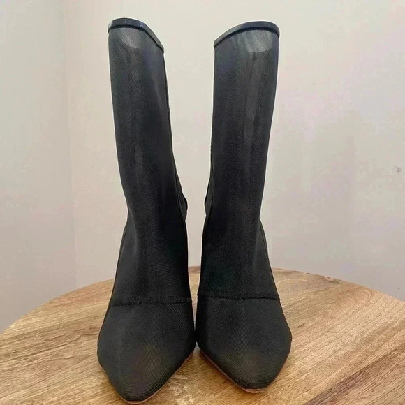 Yeezy Season 3 Mesh Mid Length Boots Black Size 7.5 - Picture 3 of 10